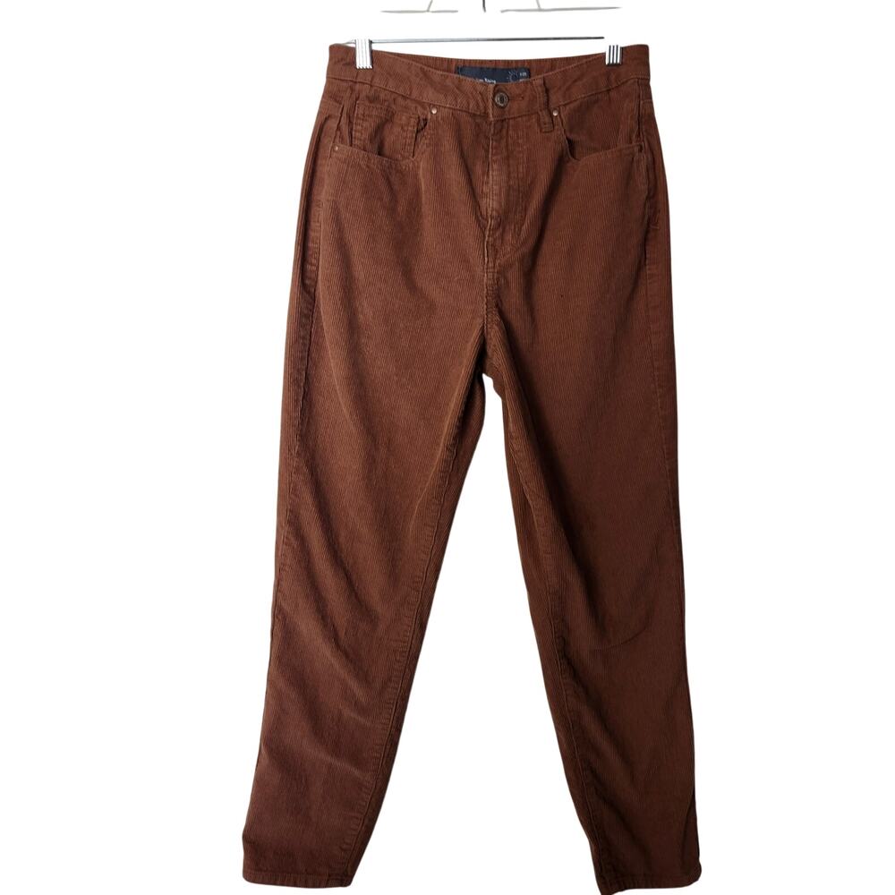 Indigo Rising Brown Classic Relaxed Ankle Skinny Casual Corduroy Pants Size 1 25